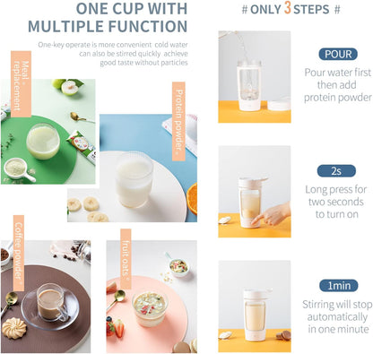 VoltMix Electric Shaker (White)